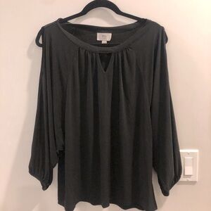 —2/$30— Balloon sleeve cold shoulder